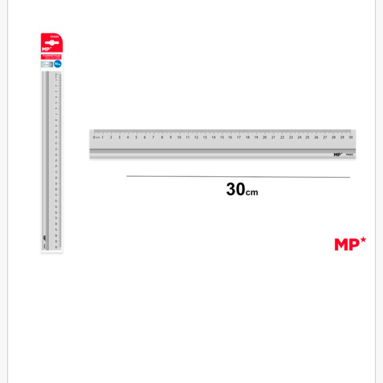 Regla de aluminio 30cm