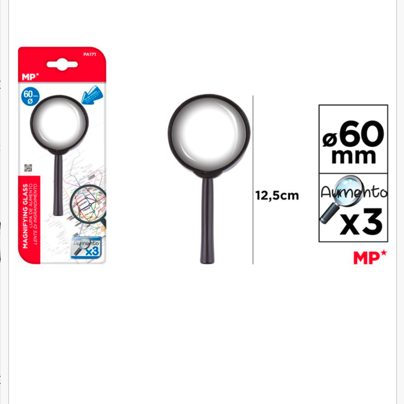 MP Lupa de aumento Ø 60 mm (x3)