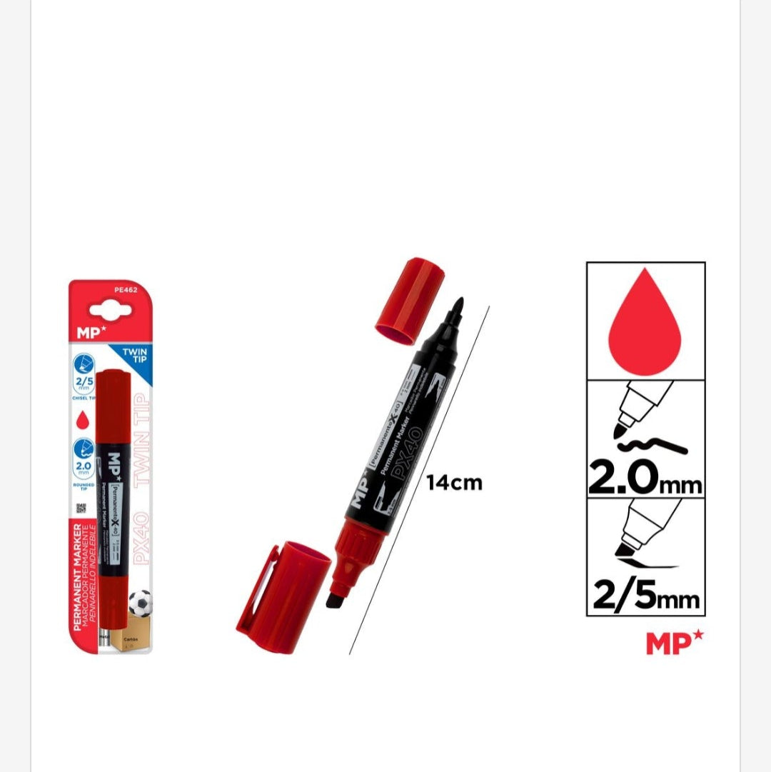 Marcadores doble punta 2mm 2/5mm