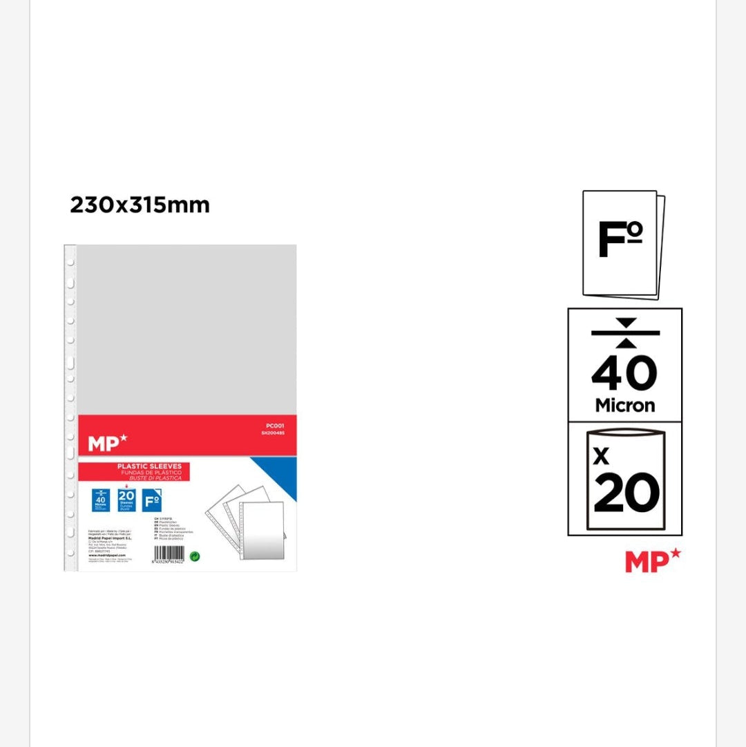 Fundas para folios 50 unidades A4