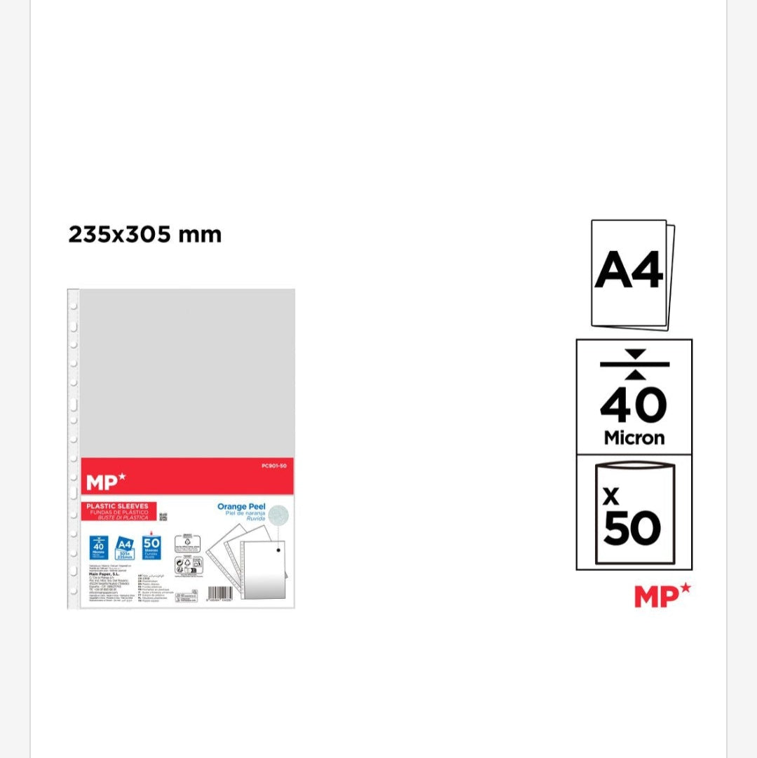 Fundas para folios 50 unidades A4