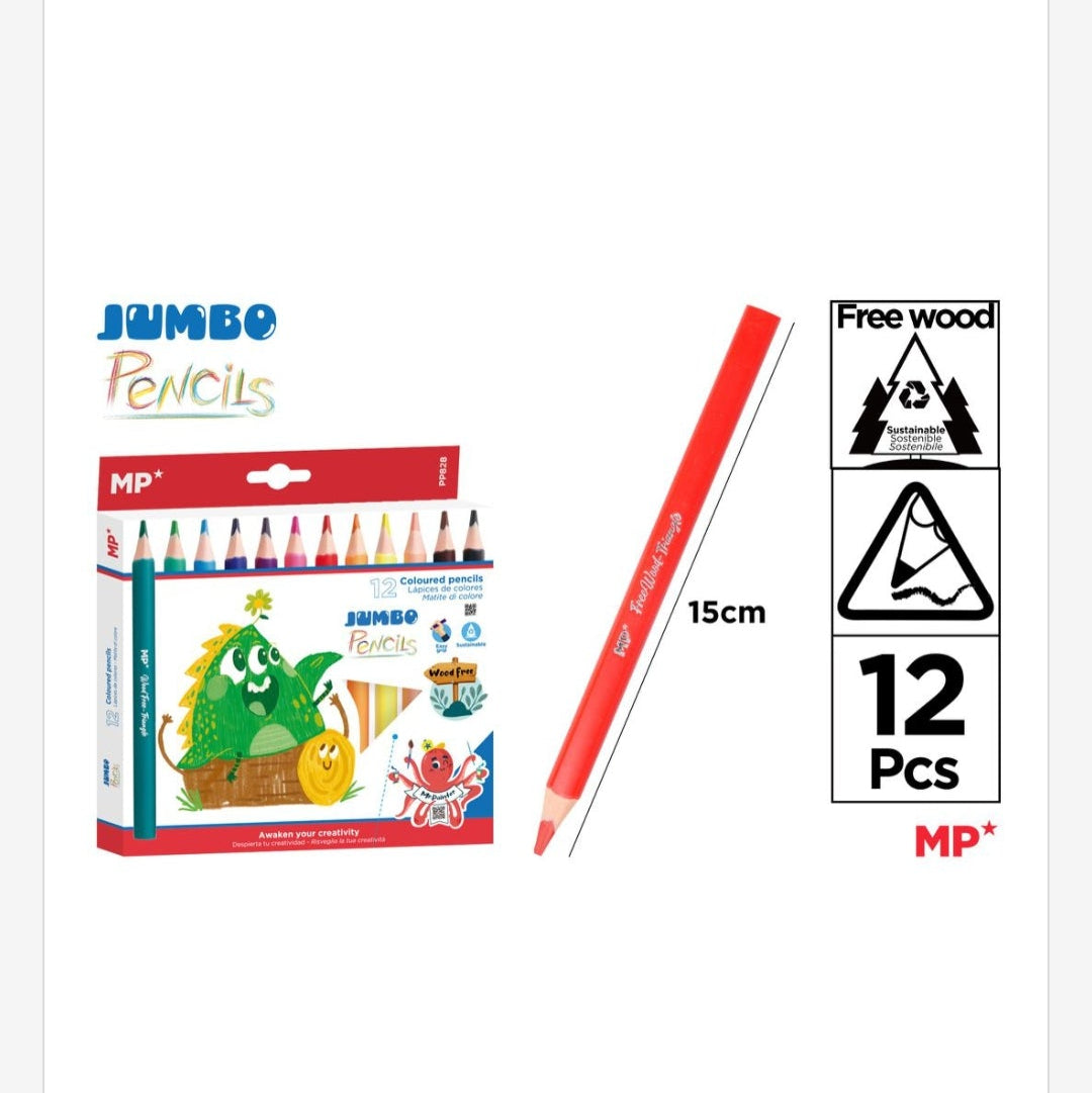Lápices de colores triangulares JUMBO