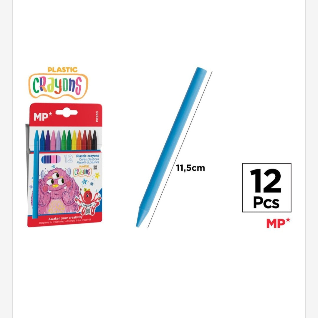 Cera plástica KIDS 12 uds