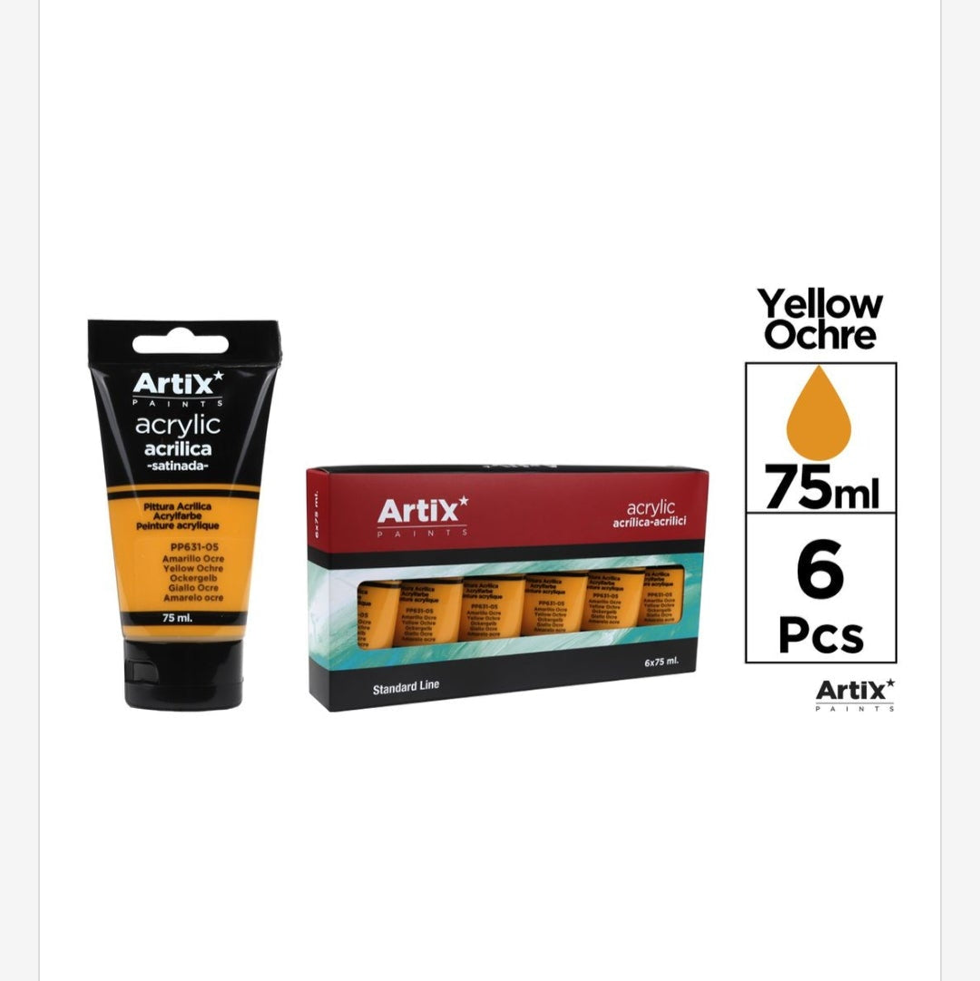 Pintura acrílica de colores 75ml (por unidad se vende)