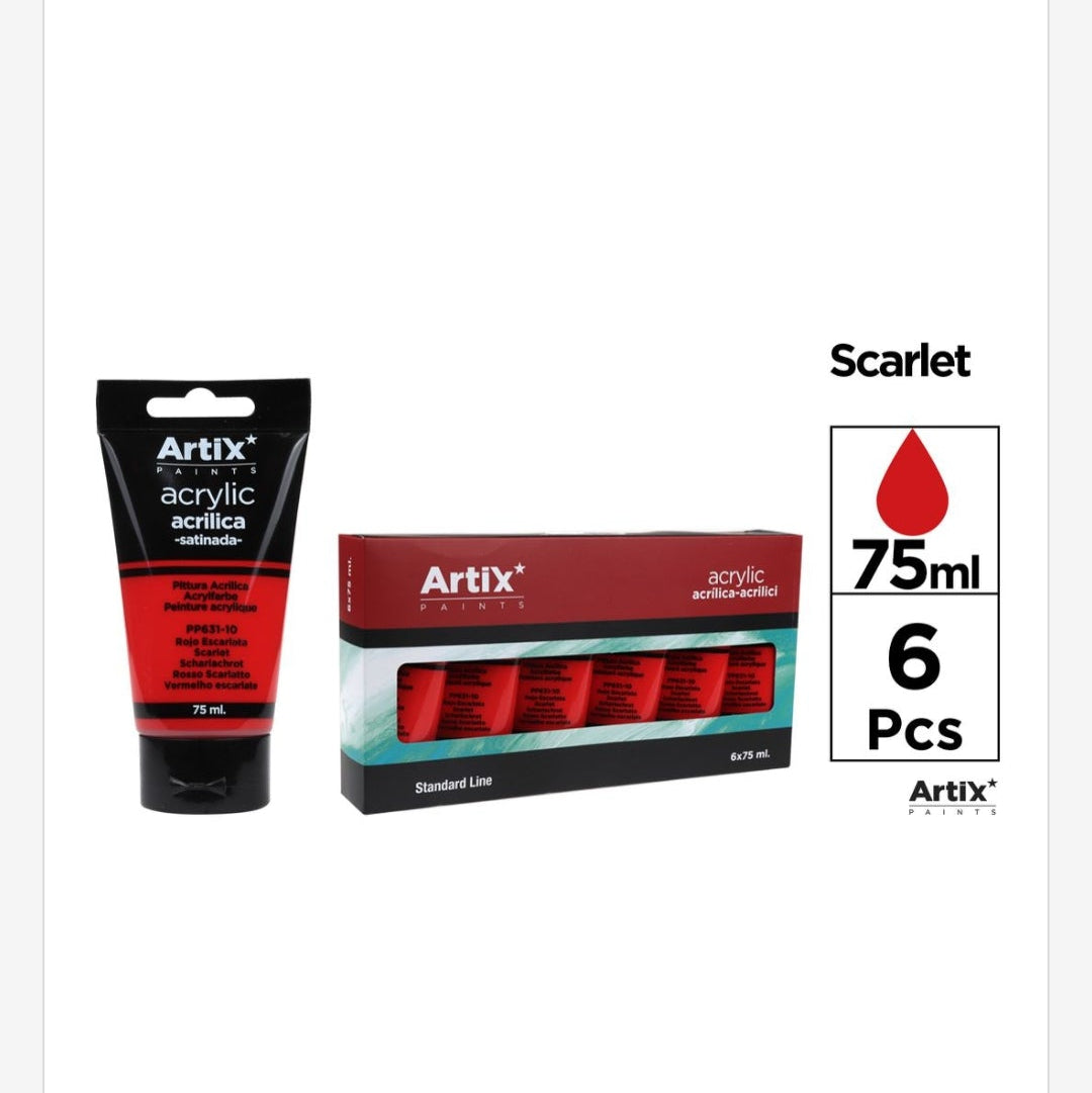 Pintura acrílica de colores 75ml (por unidad se vende)