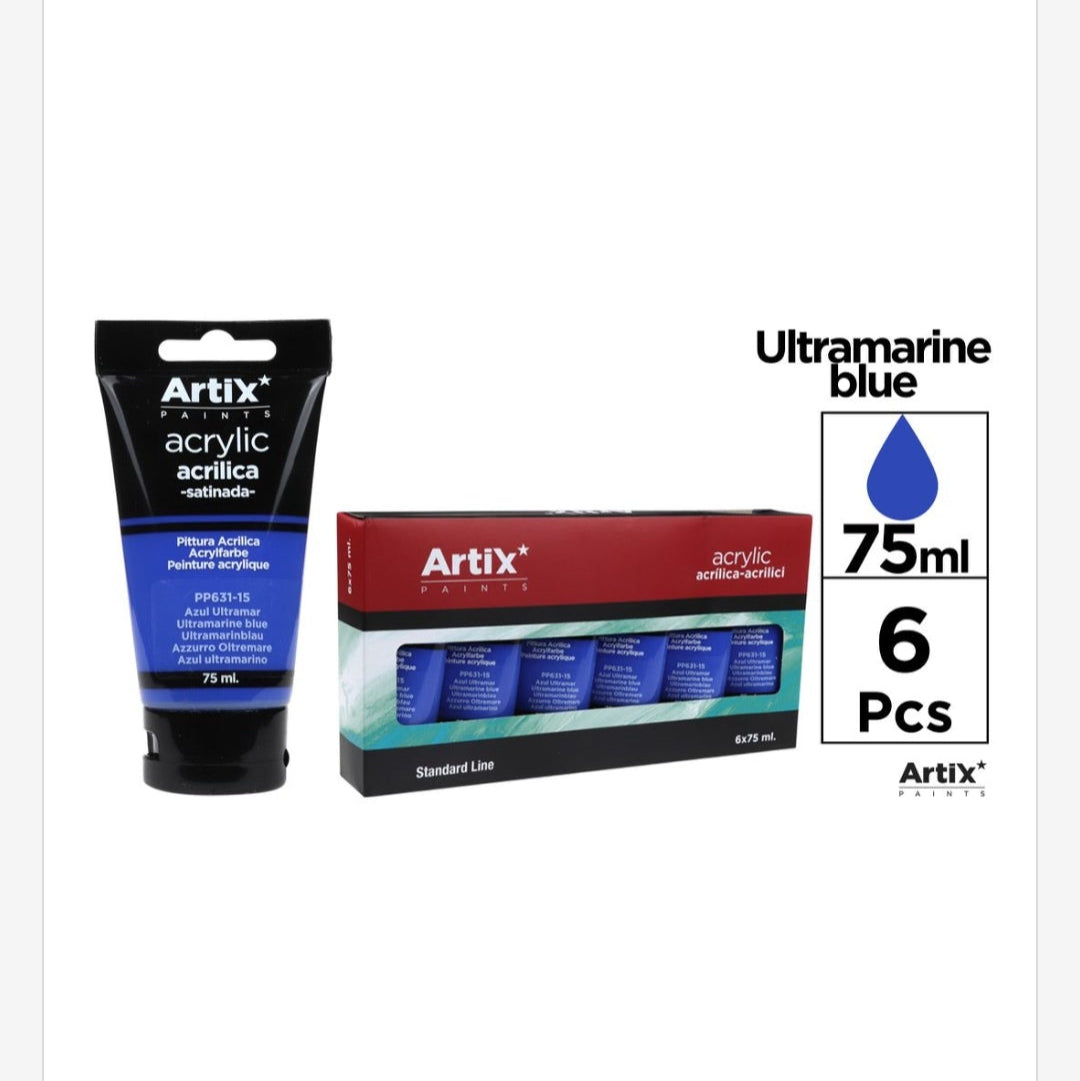 Pintura acrílica de colores 75ml (por unidad se vende)