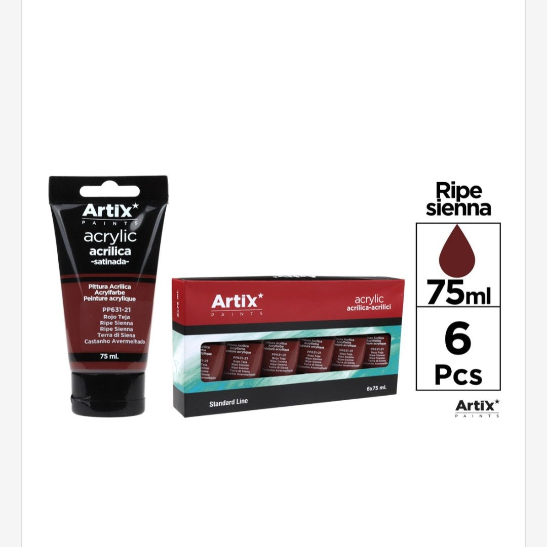 Pintura acrílica de colores 75ml (por unidad se vende)