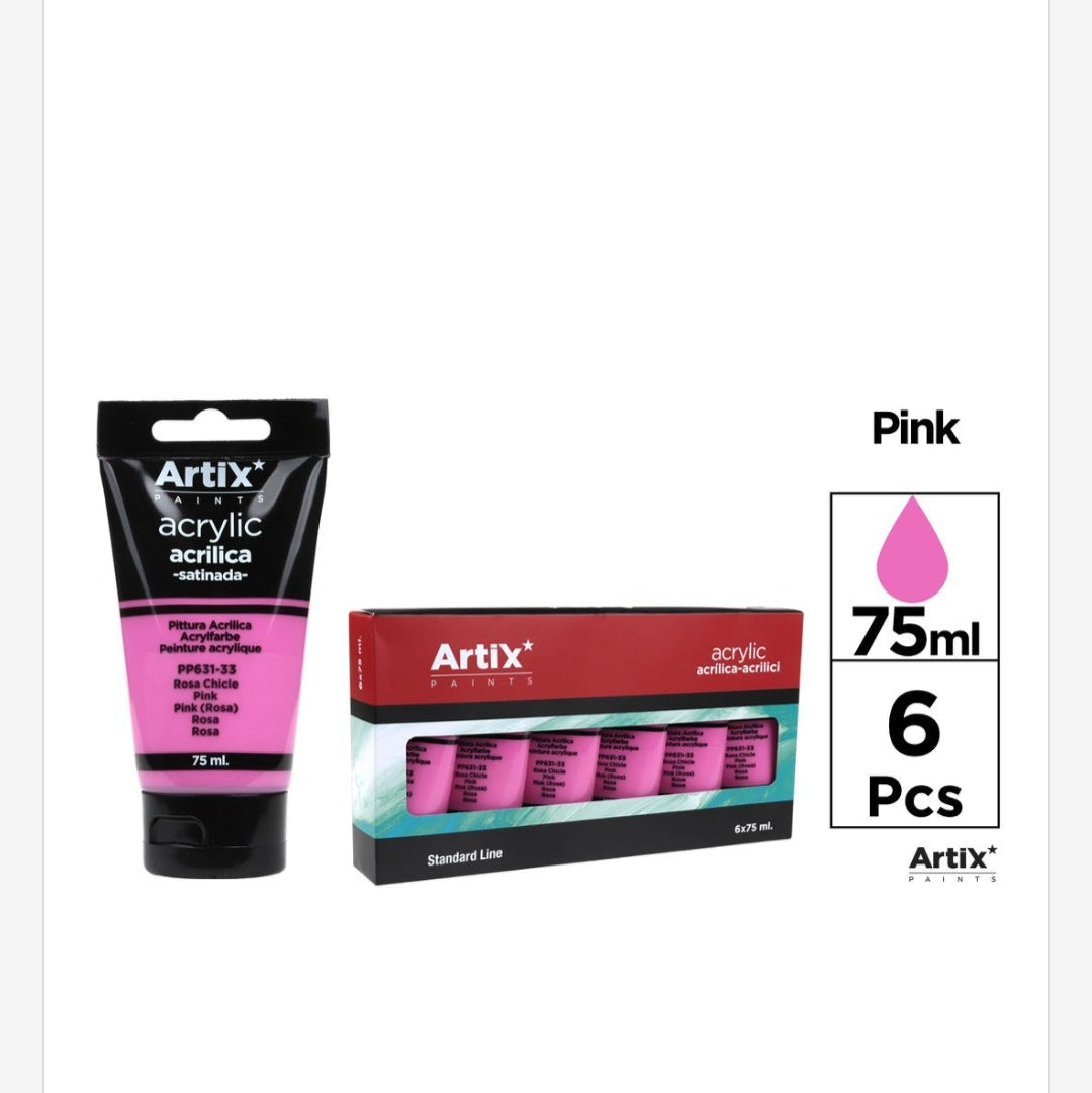 Pintura acrílica de colores 75ml (por unidad se vende)