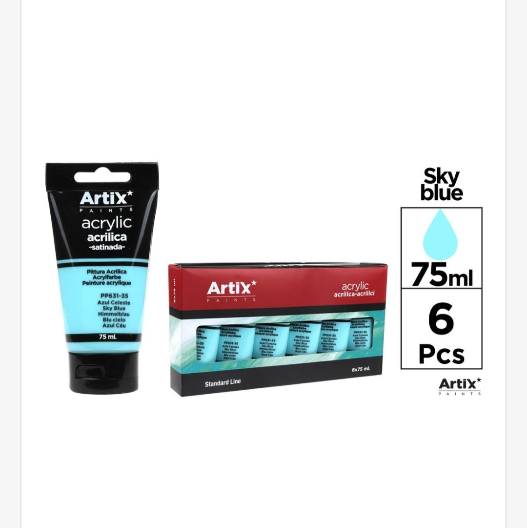 Pintura acrílica de colores 75ml (por unidad se vende)
