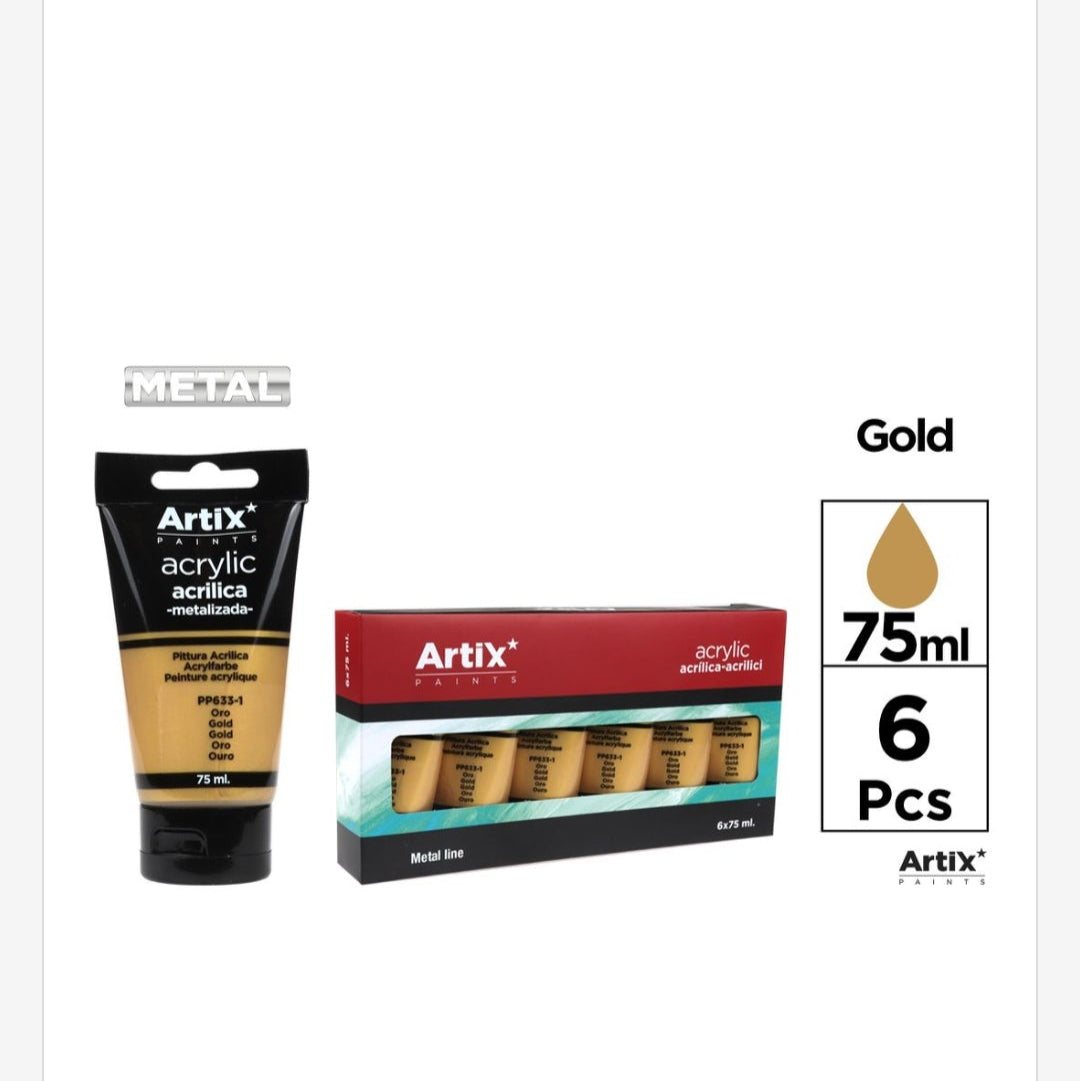 Pintura acrílica de colores 75ml (por unidad se vende)