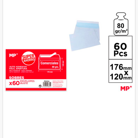 Sobre comercial 176mm*120mm