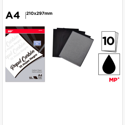 Papel carbón A4 negro