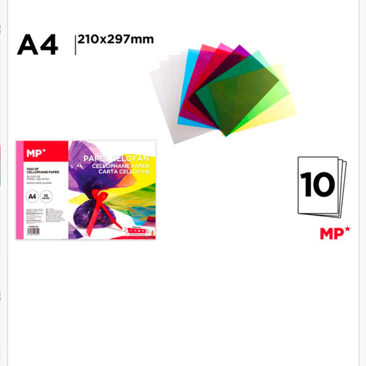 Block de papel celofán A4
