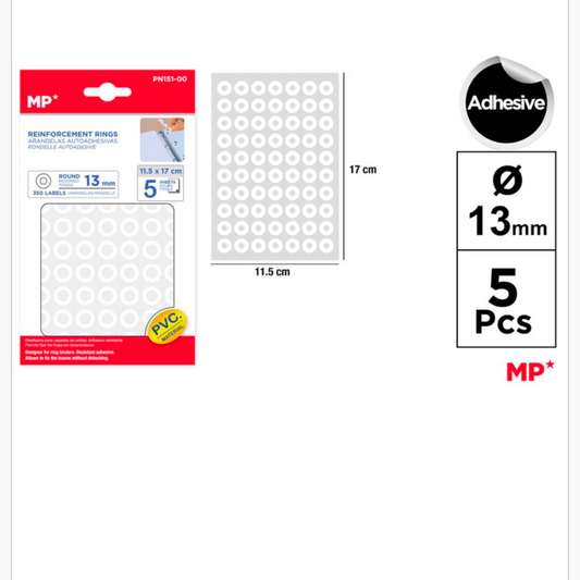 Arandelas autoadhesivas 13mm 350uds