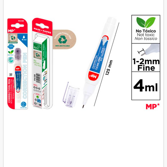 Corrector bolígrafo typex 4ml