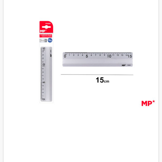 Regla de alumnio 15cm