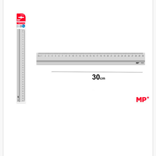 Regla de aluminio 30cm