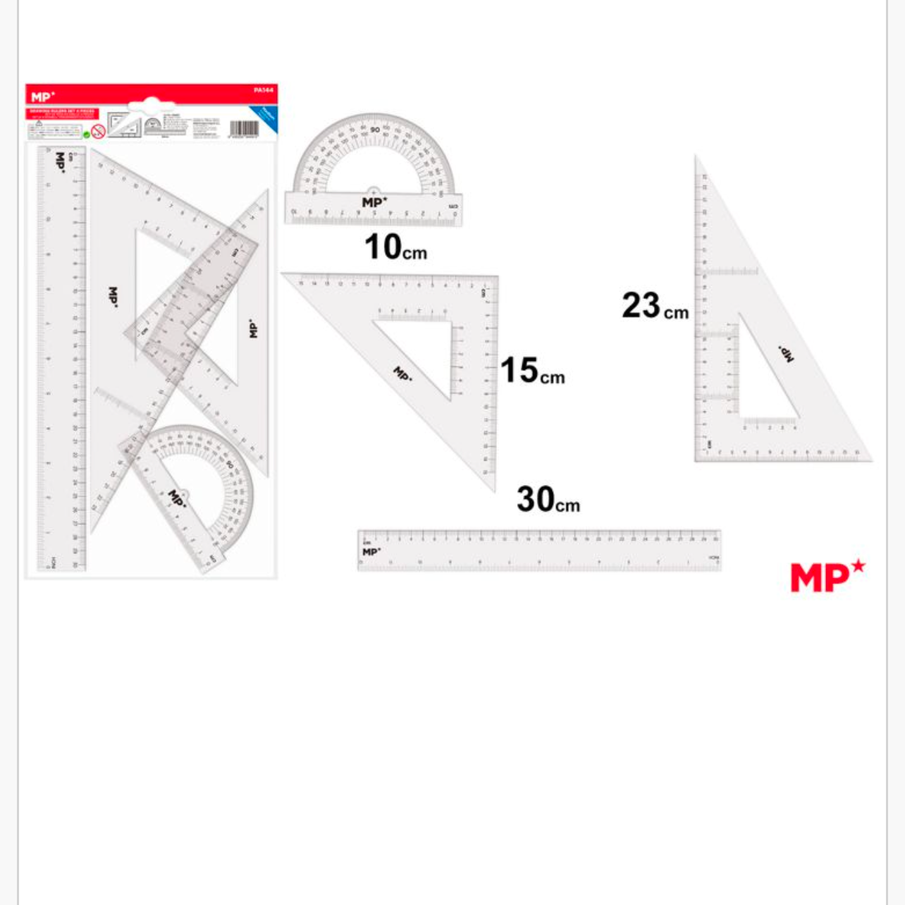 Reglas de dibujo 4 piezas
