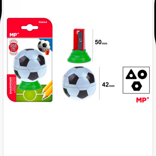 Sacapuntas balón de fútbol