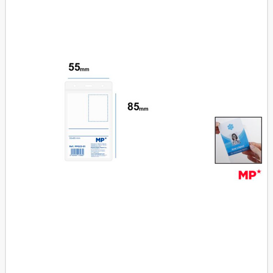 MP Tarjeta identificación vertical extensible