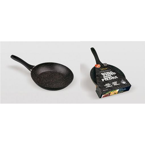 SARTÉN ALUMINIO FORJADO ANTIADHERENTE PIEDRA 24 cm