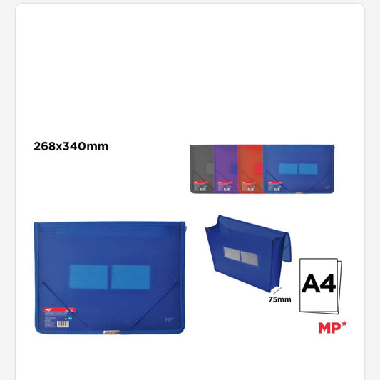Carpeta documentos Ancha con gomas 268*340mm