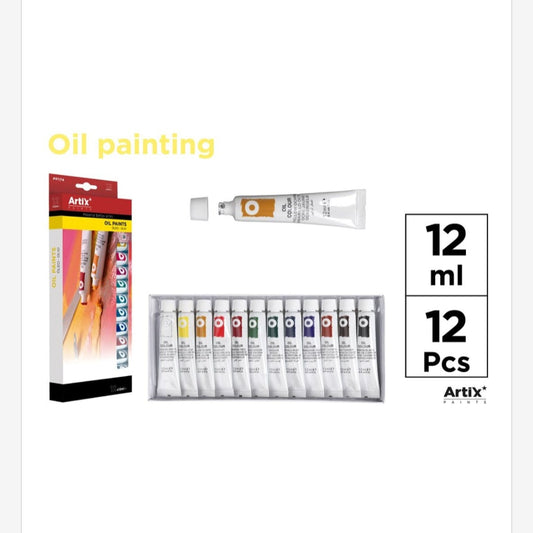 Pintura óleo 12 tubos
