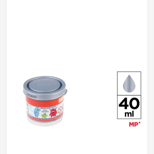 Témpera 40 ml plata