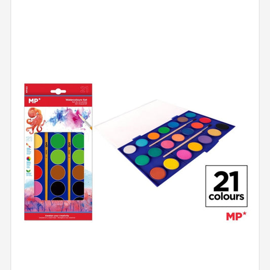 Pintura acuarela 21 colores
