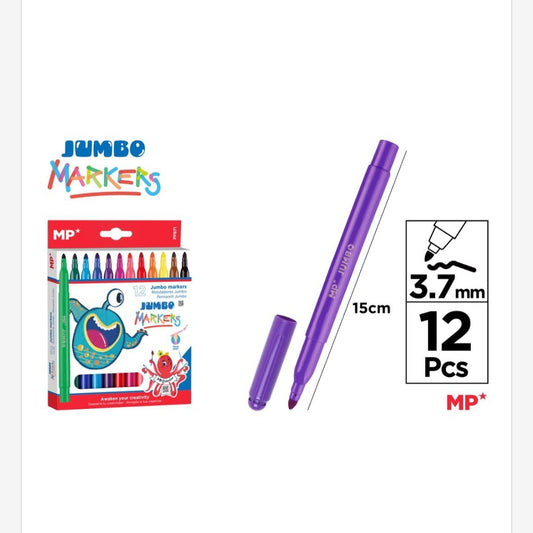 Rotuladores JUMBO 12 uds