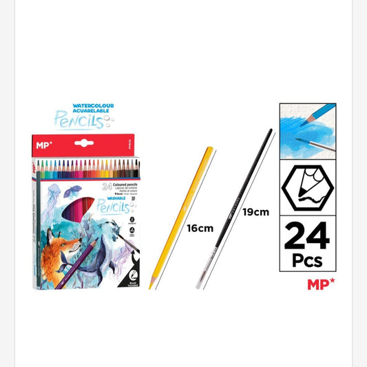 Lápices de colores acuarelas 24 uds