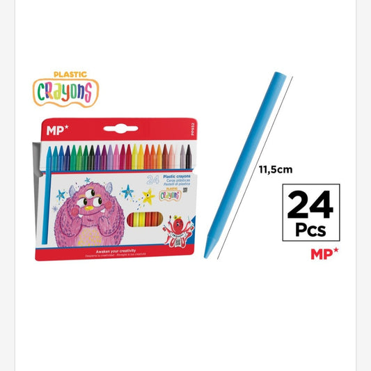 Cera plástica KIDS 24 uds