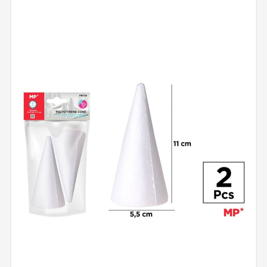 Cono de poliespán 5.5*11cm