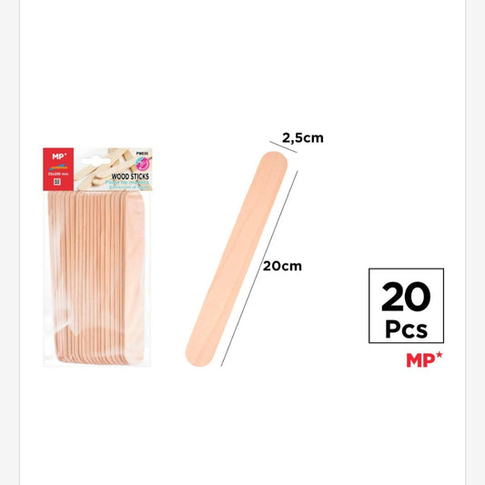 Palo de madera 20 uds