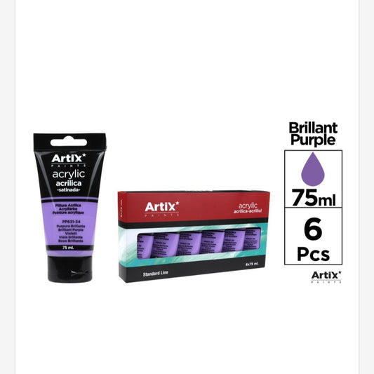 Pintura acrílica de colores 75ml (por unidad se vende)
