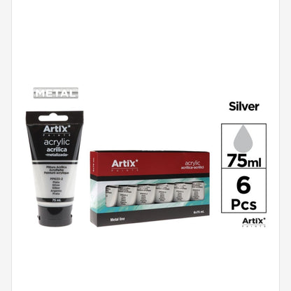 Pintura acrílica de colores 75ml (por unidad se vende)